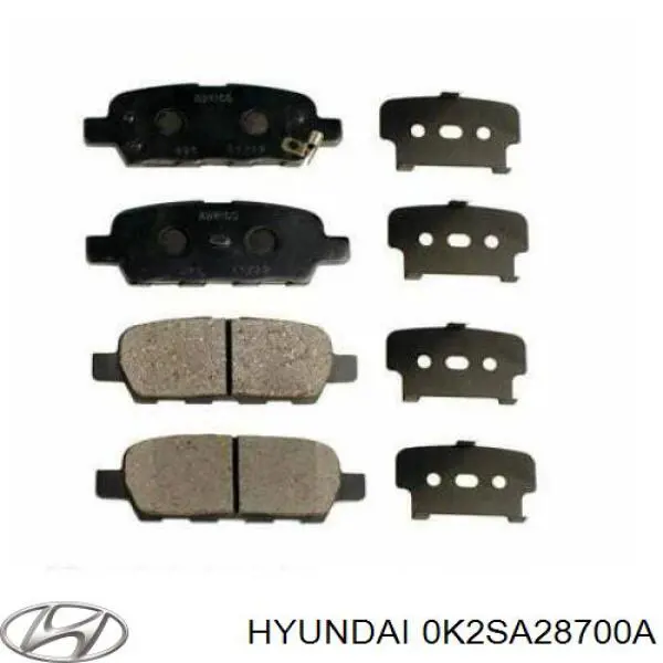 Do koszyka 0K2SA28700A Hyundai/Kia Amortyzator tylny prawy