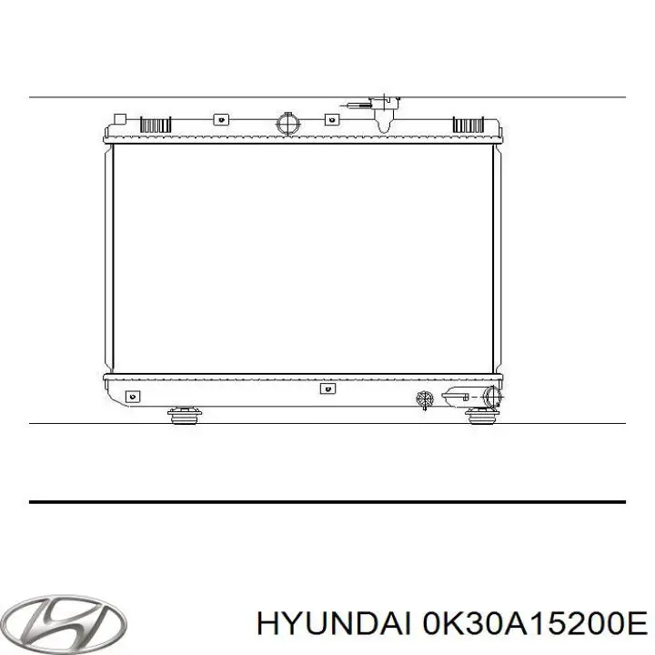 Do koszyka 0K30A15200E Hyundai/Kia Chłodnica silnika
