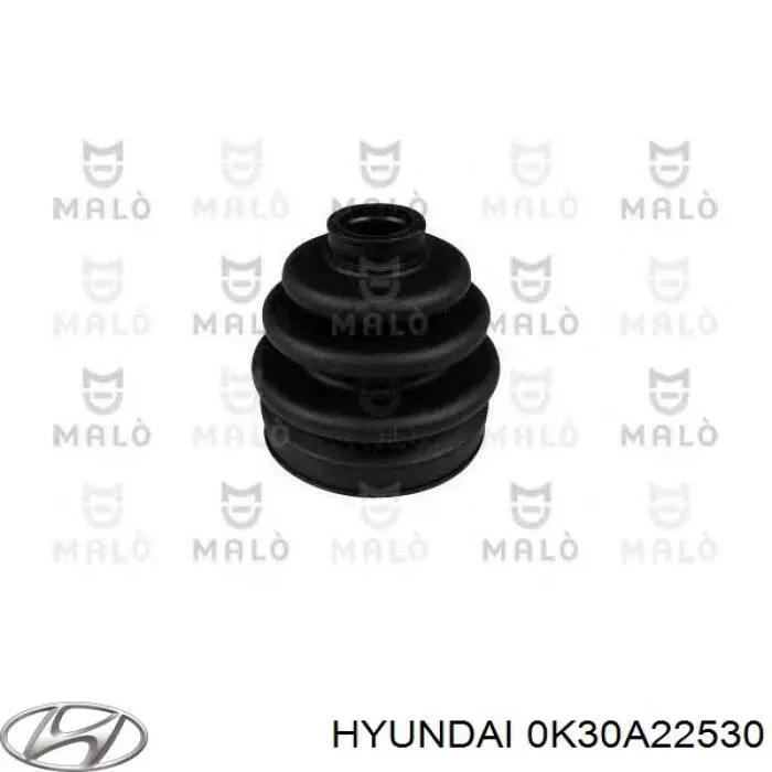 Do koszyka 0K30A22530 Hyundai/Kia Osłona przegubu homokinetycznego półosi przedniej zewnętrzna