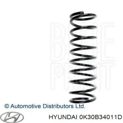 Do koszyka 0K30B34011D Hyundai/Kia Sprężyna przednia