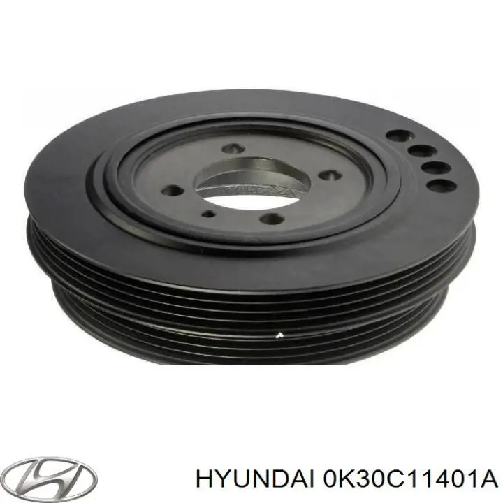 0K30C11401A Hyundai/Kia Koło pasowe wału korbowego