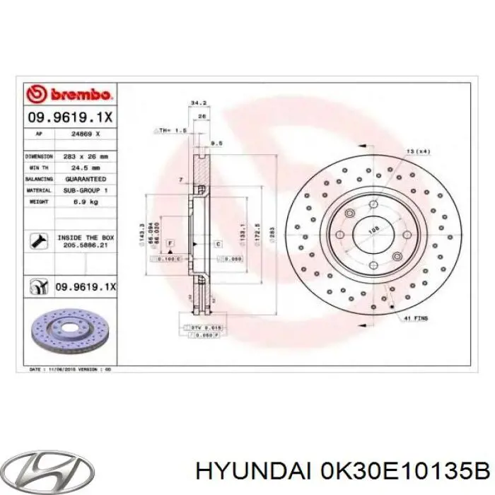 Śruba głowicy cylindrów Hyundai/Kia 0K30E10135B cena, od 27,65 USD