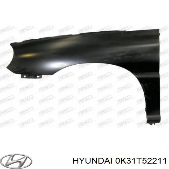 Błotnik przedni lewy KIA Rio I hatchback (DC) (2000 - 2006) cena, od 59,59 USD