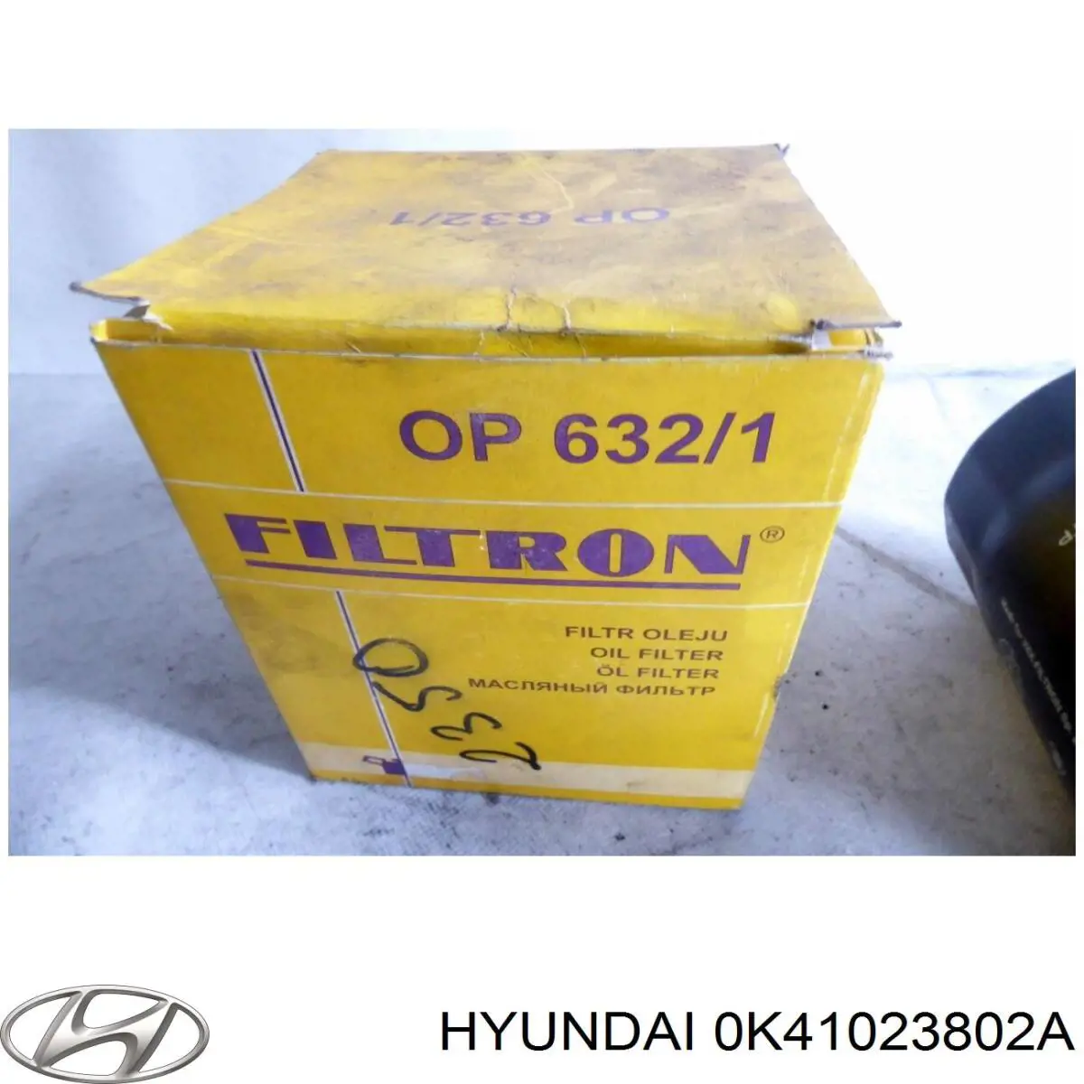 Do koszyka 0K41023802A Hyundai/Kia Filtr oleju