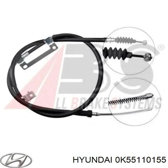 Uszczelniacz zaworu dolotowego/wylotowego Hyundai/Kia 0K55110155