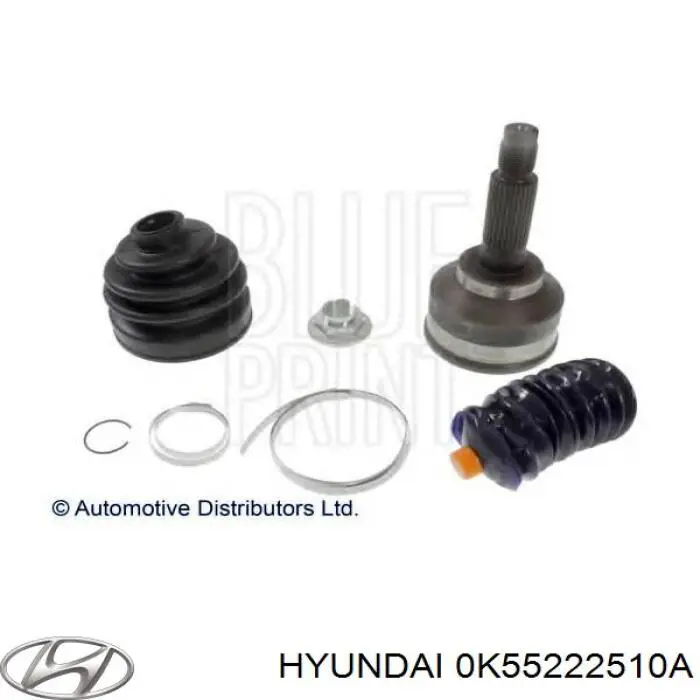 0K5522550XA Hyundai/Kia Półoś napędowa przednia prawa