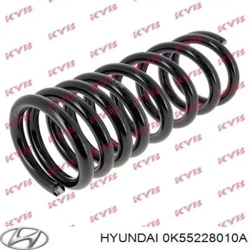 Sprężyna tylna Hyundai/Kia 0K55228010A cena, od 66,07 USD