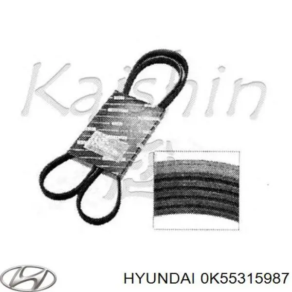 0K55315987 Hyundai/Kia Pas napędowy mechanizmów