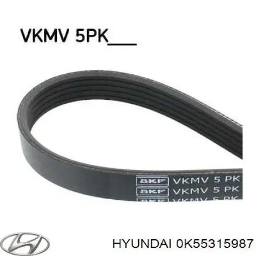 Pas napędowy mechanizmów Hyundai/Kia 0K55315987 cena, od 16,16 USD
