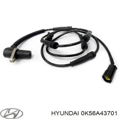 Do koszyka 0K56A43701 Hyundai/Kia Czujnik ABS przedni