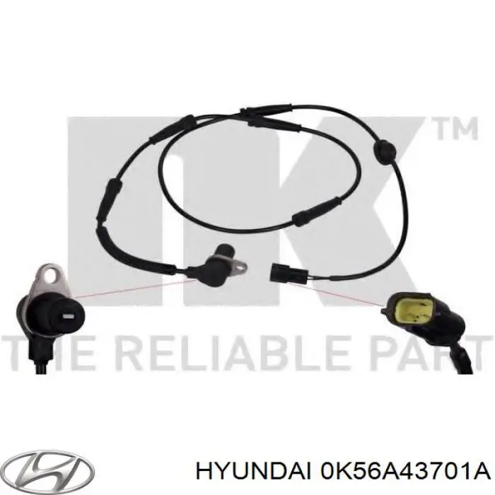 Czujnik ABS przedni Hyundai/Kia 0K56A43701A cena, od 35,04 USD