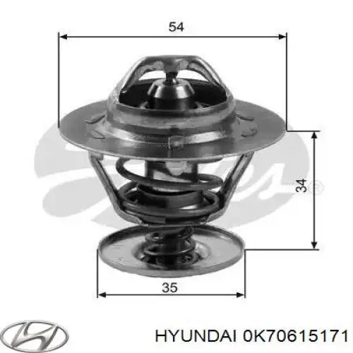 Termostat 0K70615171 Hyundai/Kia