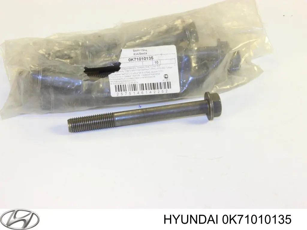 Śruba głowicy cylindrów Hyundai/Kia 0K71010135 cena, od 52,49 USD