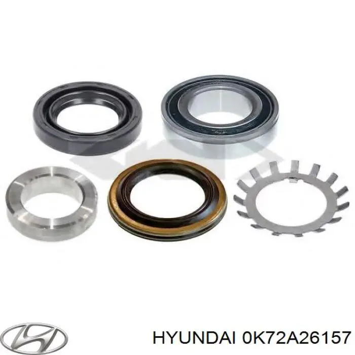 Do koszyka 0K72A26157 Hyundai/Kia Lożysko piasty tylnej