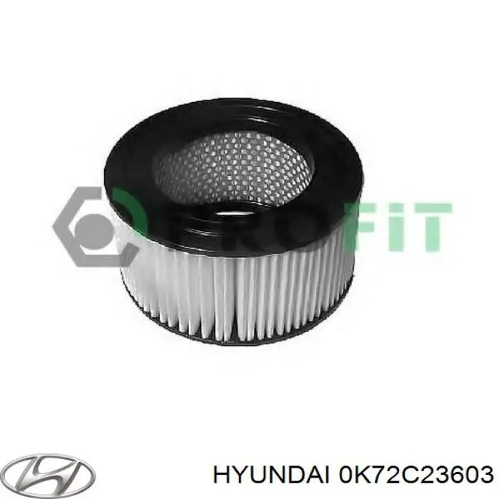 Do koszyka 0K72C23603 Hyundai/Kia Filtr powietrza
