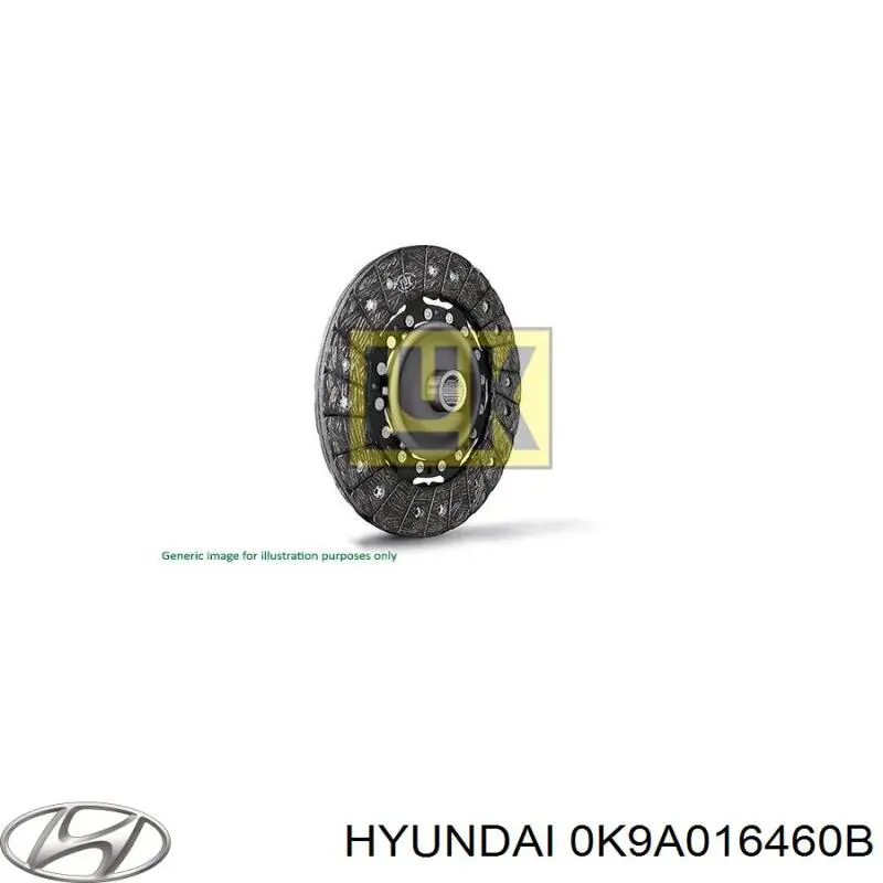 Do koszyka 0K9A016460B Hyundai/Kia Tarcza sprzęgła