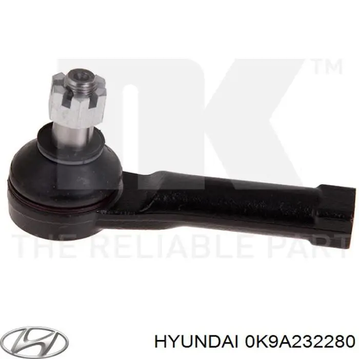 Do koszyka 0K9A232280 Hyundai/Kia Końcówka drążka kierowniczego zewnętrzna