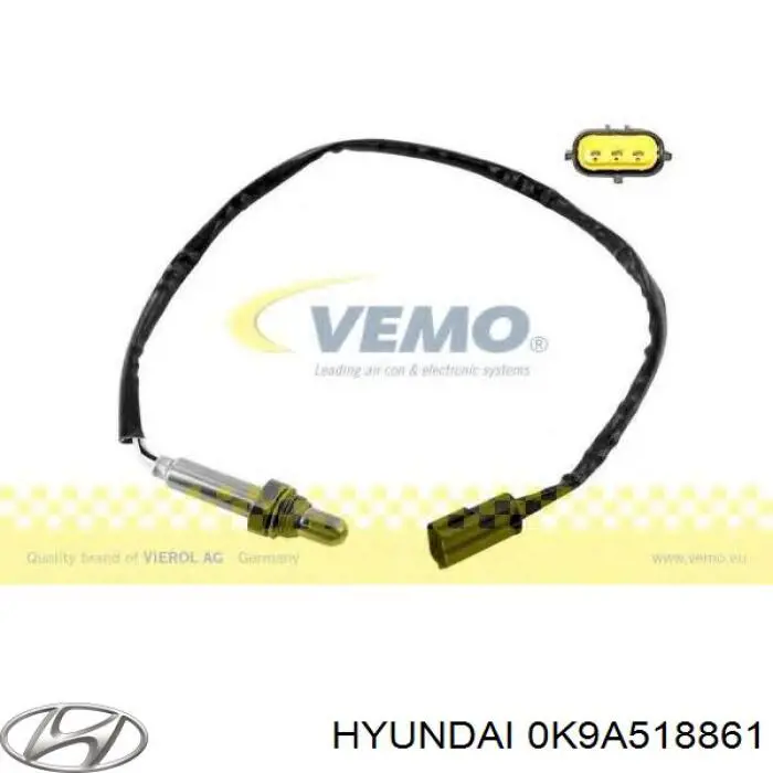 0K9A518861 Hyundai/Kia Sonda lambda, czujnik tlenu