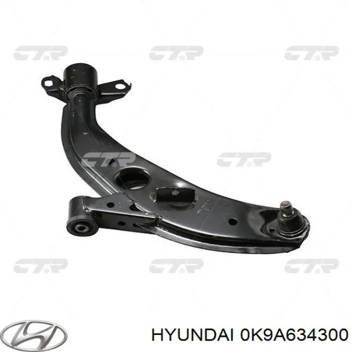 Wahacz zawieszenia przedniego dolny prawy 0K9A634300 Hyundai/Kia