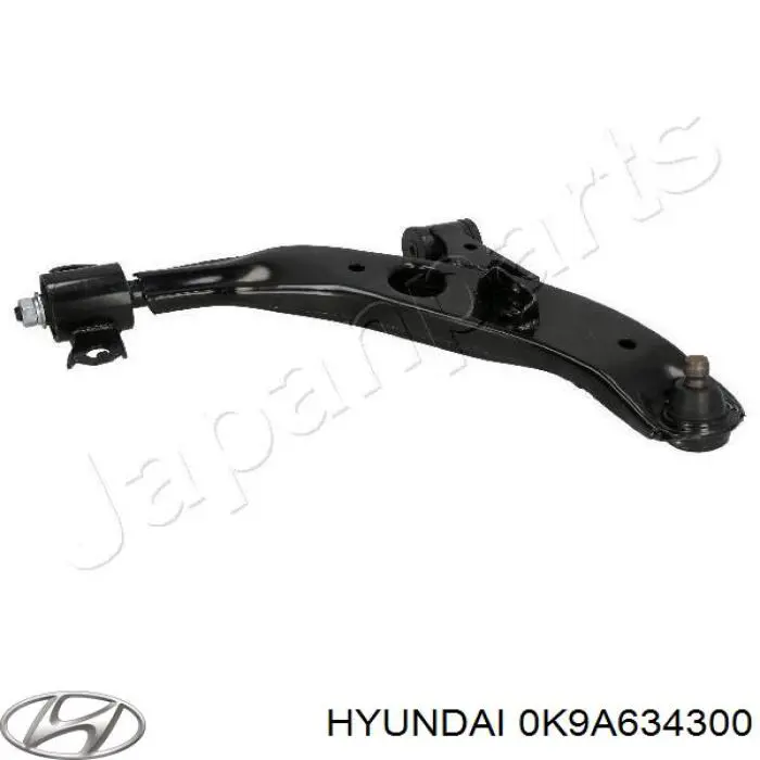 Wahacz zawieszenia przedniego dolny prawy 0K9A634300 Hyundai/Kia
