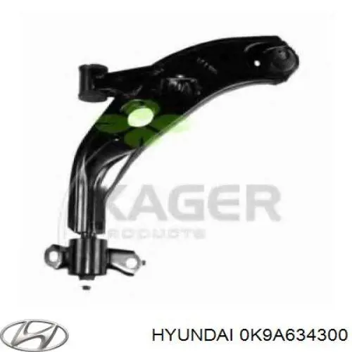 Wahacz zawieszenia przedniego dolny prawy Hyundai/Kia 0K9A634300 cena, od 223,43 USD