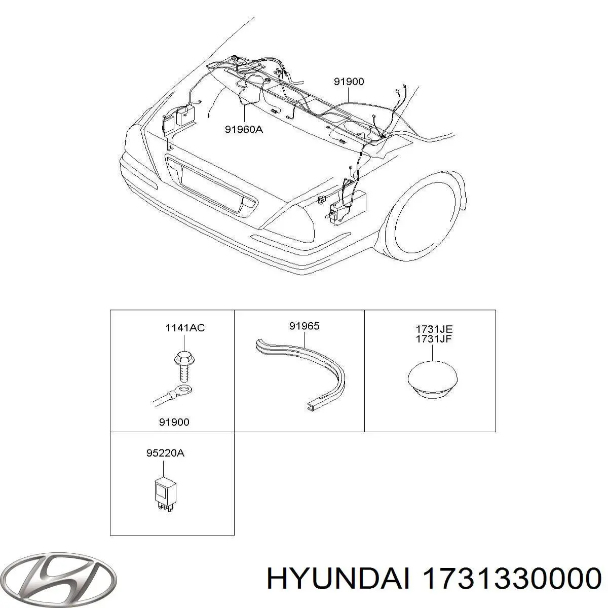 Wkładka dna nadwozia Hyundai/Kia 1731330000 cena, od 1,48 USD
