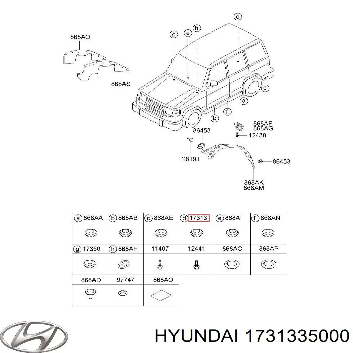 Wkładka dna nadwozia do Hyundai Sonata VIII DN8
