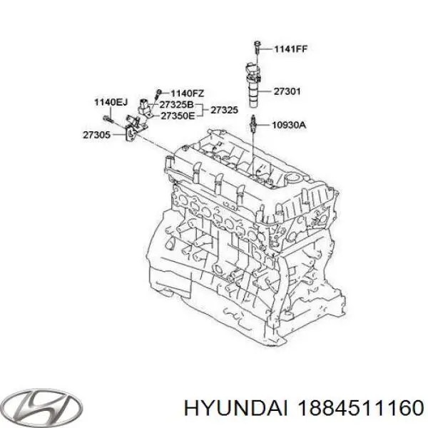 Do koszyka 1884511160 Hyundai/Kia Świeca zapłonowa