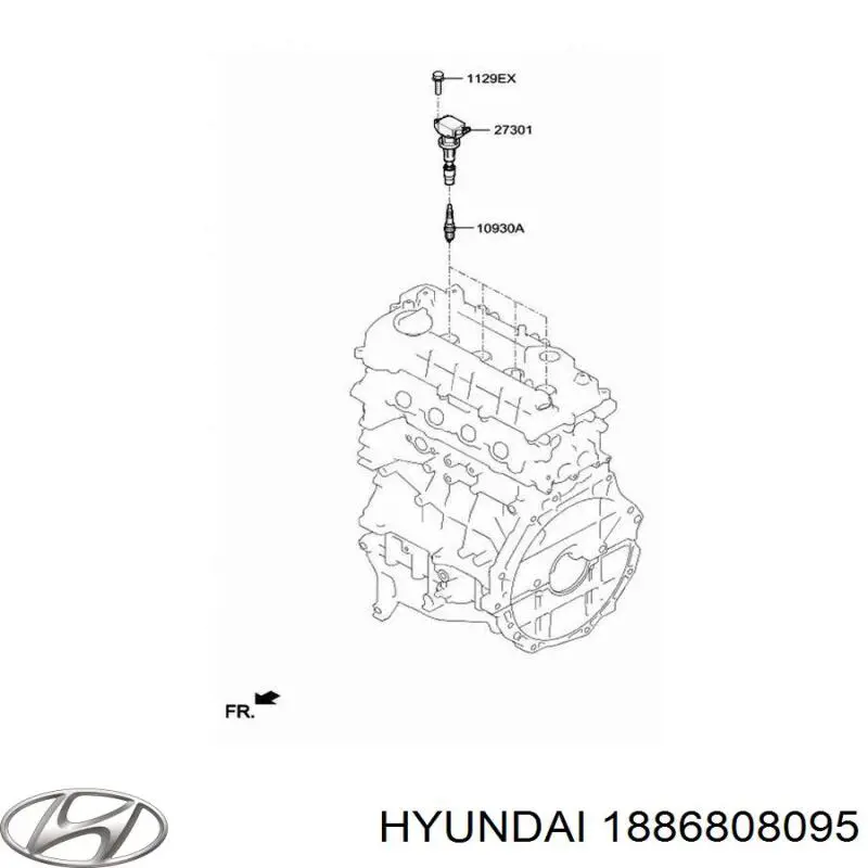 Świeca zapłonowa Hyundai/Kia 1886808095 cena, od 9,76 USD