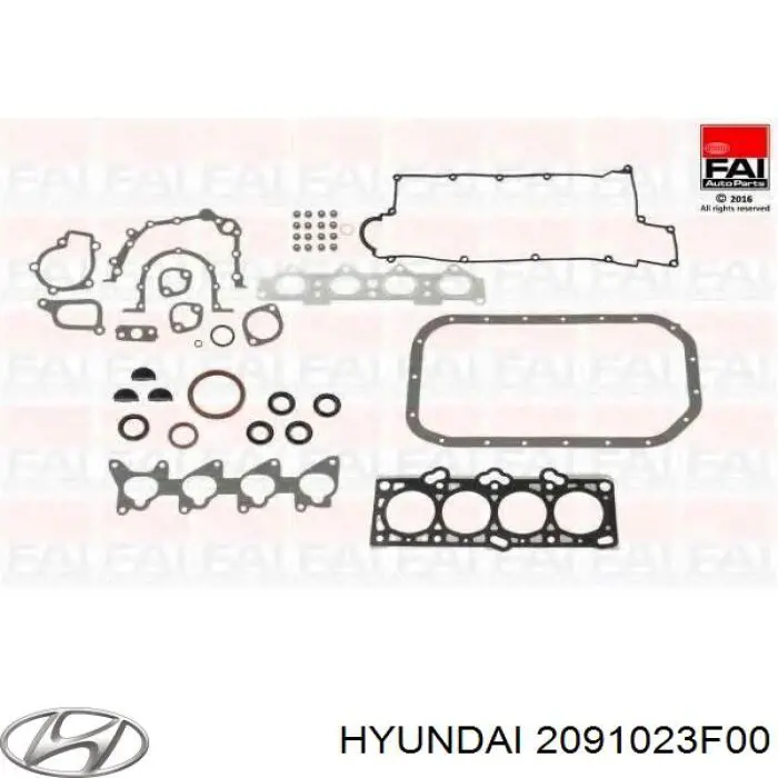 2091023F00 Hyundai/Kia Zestaw uszczelek silnika pełny