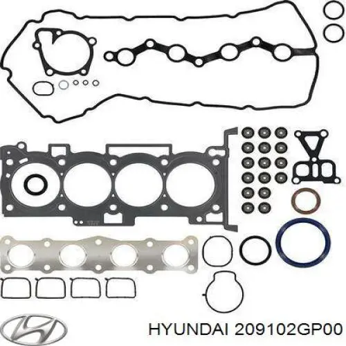 Zestaw uszczelek silnika pełny Hyundai/Kia 209102GJ01 cena, od 151,63 USD