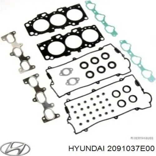 2091037E00 Hyundai/Kia Zestaw uszczelek silnika pełny