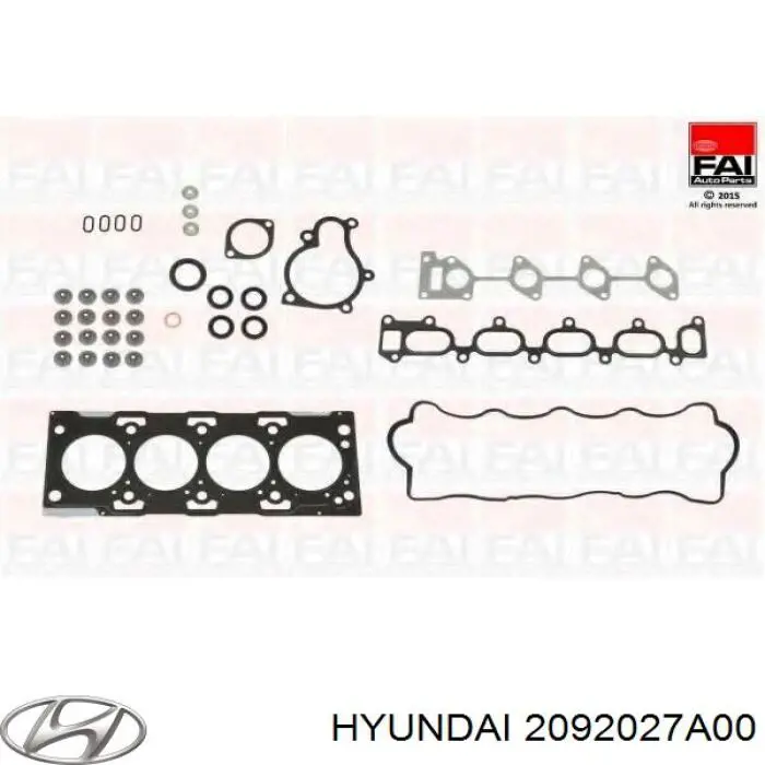 2092027A00 Hyundai/Kia zestaw uszczelek silnika górny