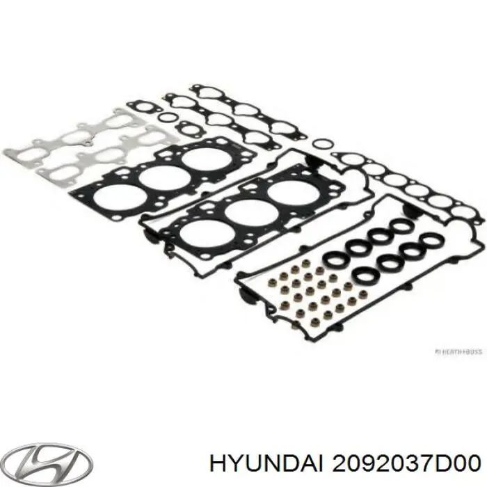 2092037D00 Hyundai/Kia Zestaw uszczelek silnika pełny