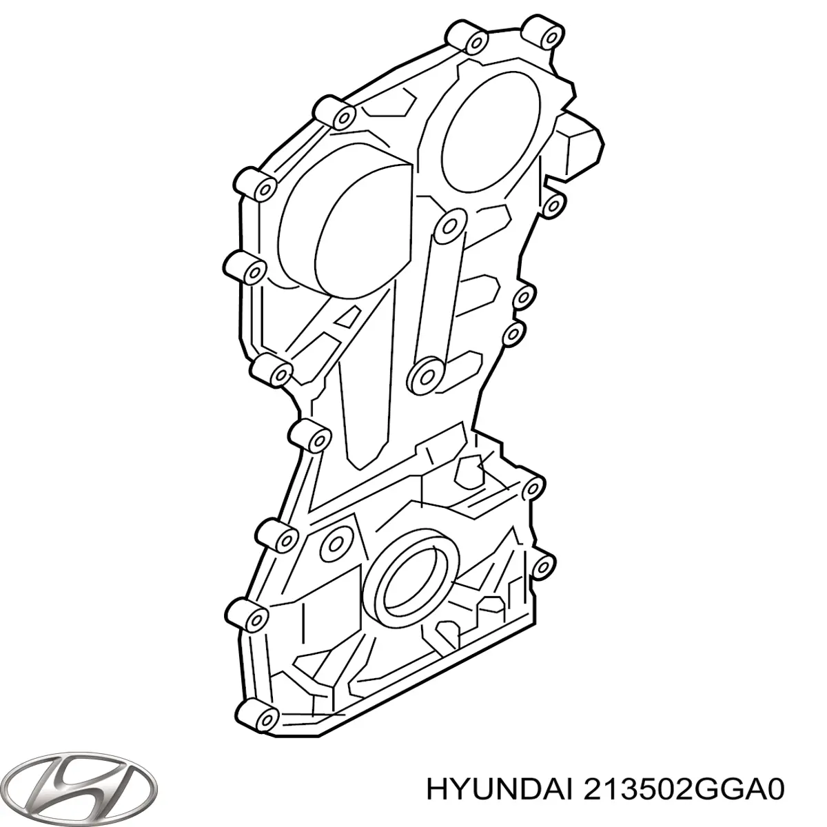 213502GGA0 Hyundai/Kia Pokrywa silnika przednia