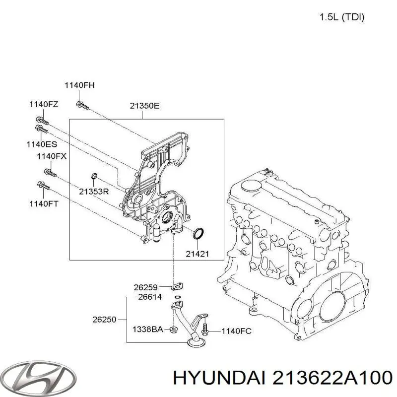 213622A100 Hyundai/Kia Uszczelka bagnetu miarki poziomu oleju