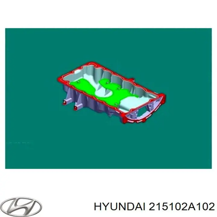 215102A102 Hyundai/Kia Miska olejowa silnika