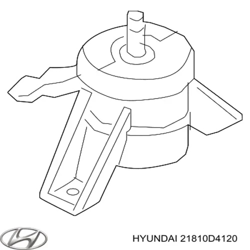 Poduszka (podpora) silnika prawa Hyundai/Kia 21810D4120 cena, od 82,87 USD