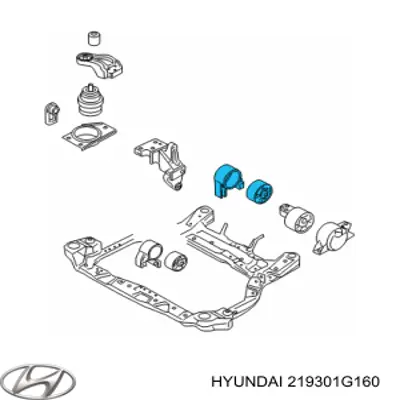 Poduszka (podpora) silnika tylna Hyundai/Kia 219301G160 cena, od 34,29 USD