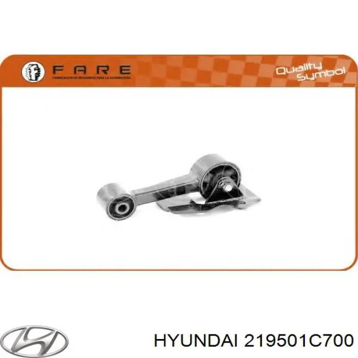 Do koszyka 219501C700 Hyundai/Kia Poduszka (podpora) silnika tylna