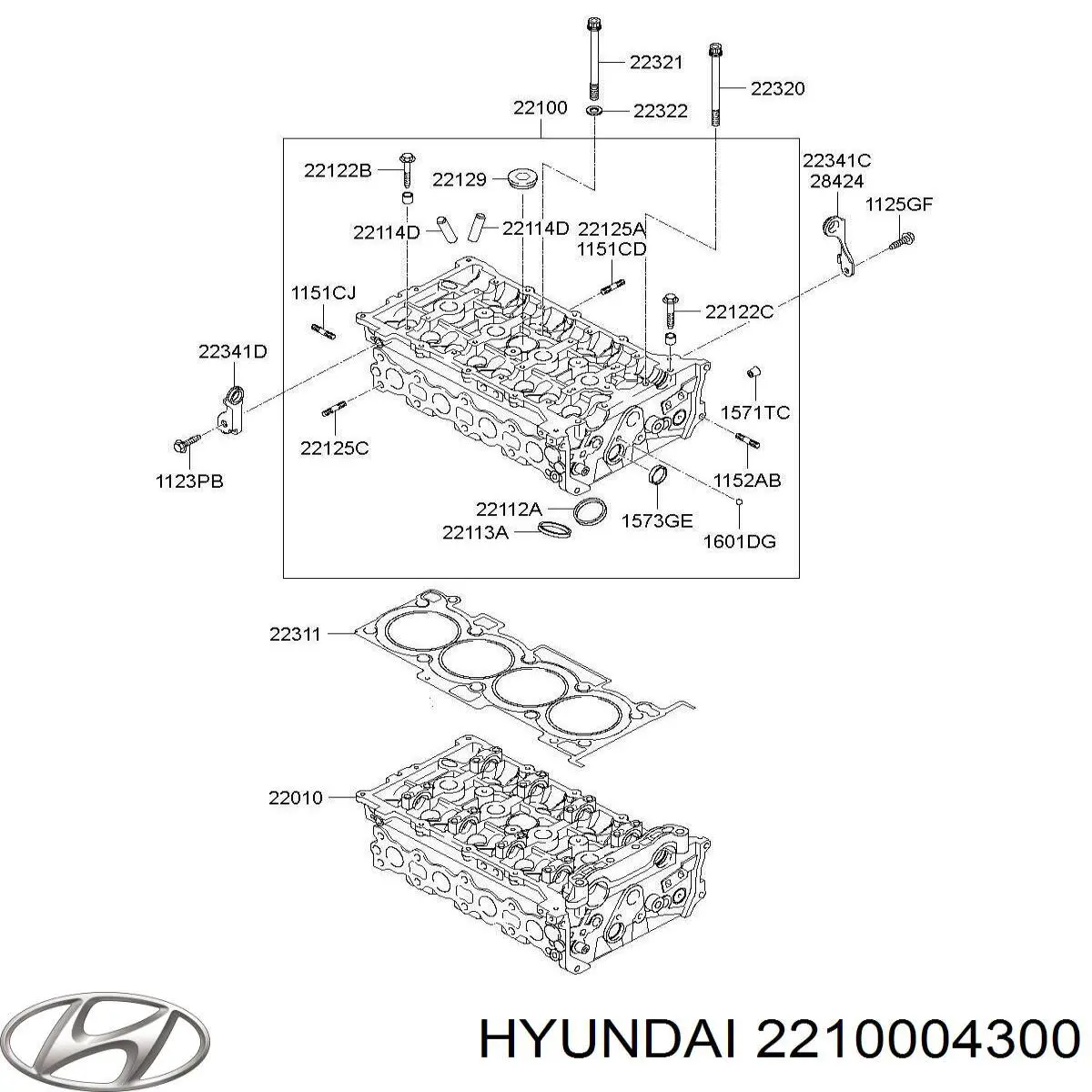 Głowica cylindrów KIA Picanto II hatchback (TA) (2011 - 2018) cena, od 460,45 USD