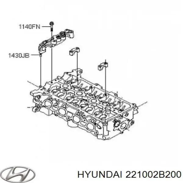  Głowica cylindrów Hyundai Elantra 5