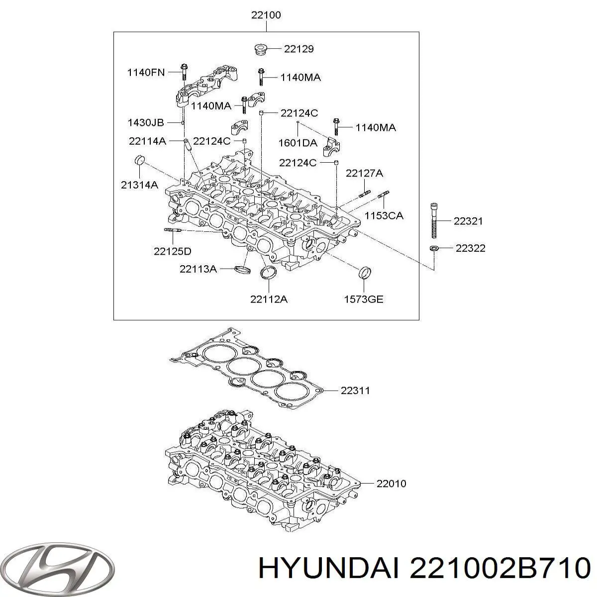 Głowica cylindrów do KIA Carens III 