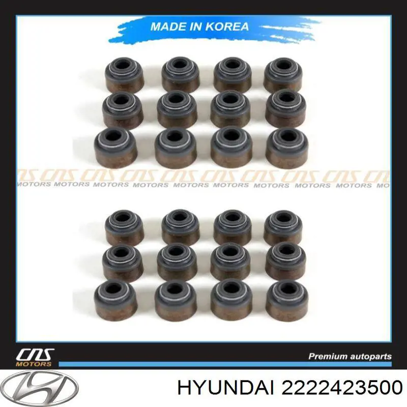 Do koszyka 2222423500 Hyundai/Kia Uszczelniacz zaworu dolotowego/wylotowego