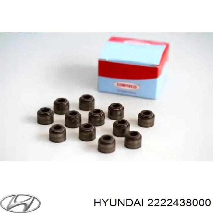 Do koszyka 2222438000 Hyundai/Kia Uszczelniacz zaworu dolotowego/wylotowego