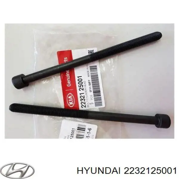 Śruba głowicy cylindrów Hyundai/Kia 2232125001 cena, od 5,11 USD