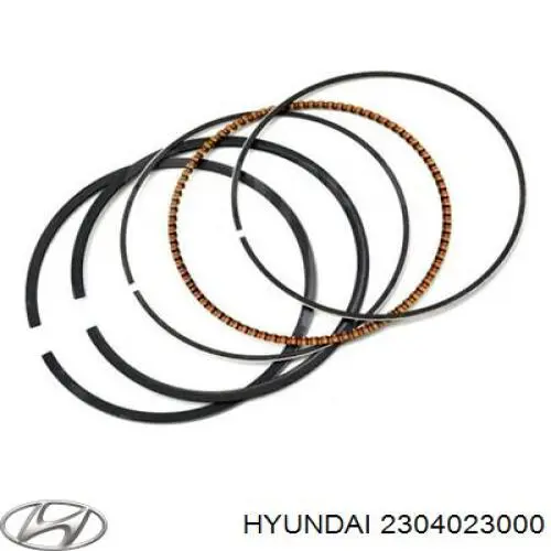 Do koszyka 2304023000 Hyundai/Kia Zestaw pierścieni tłokowych do silnika, STD