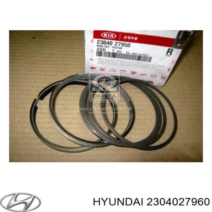 Do koszyka HCIA110S Parts-Mall Zestaw pierścieni tłokowych do silnika, STD
