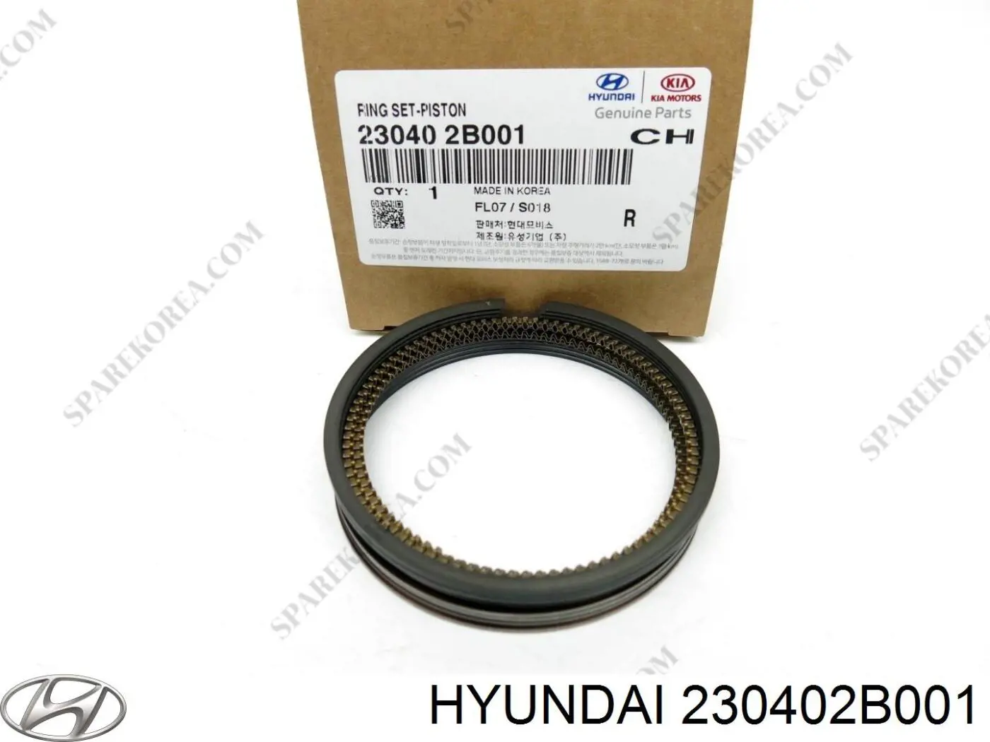 Zestaw pierścieni tłokowych do silnika, STD Hyundai/Kia 230402B001 cena, od 36,21 USD