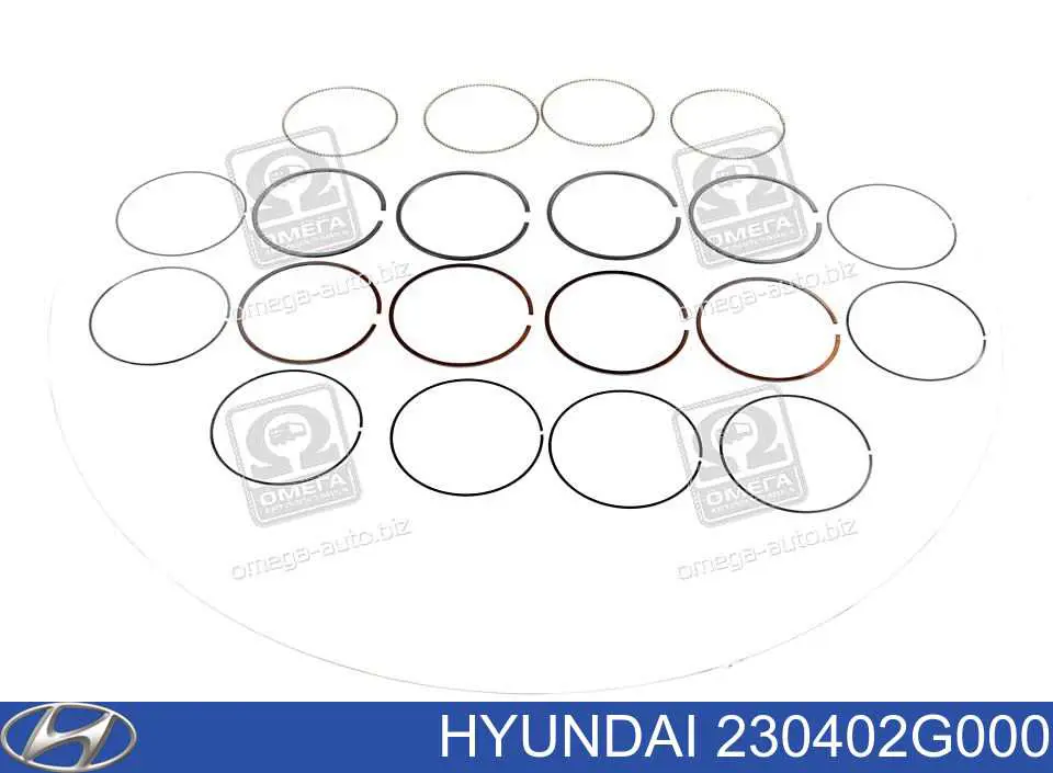 Zestaw pierścieni tłokowych do silnika, STD Hyundai/Kia 230402G000 cena, od 29,99 USD